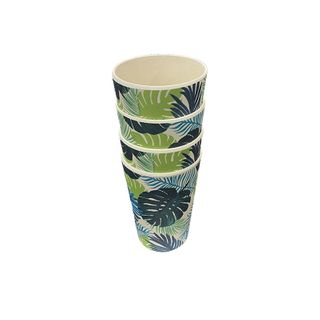 Frankie And Me Bamboo Cups 4pk - Tropical