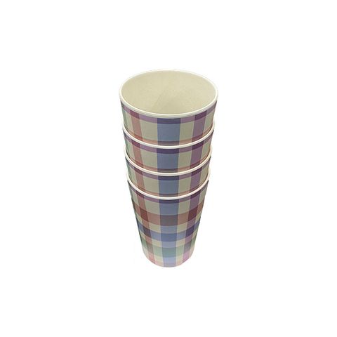 Frankie+me Bamboo Cups 4pk Ginham