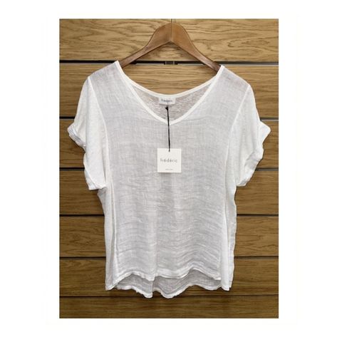 Frederic Linen Grande Shirt - White