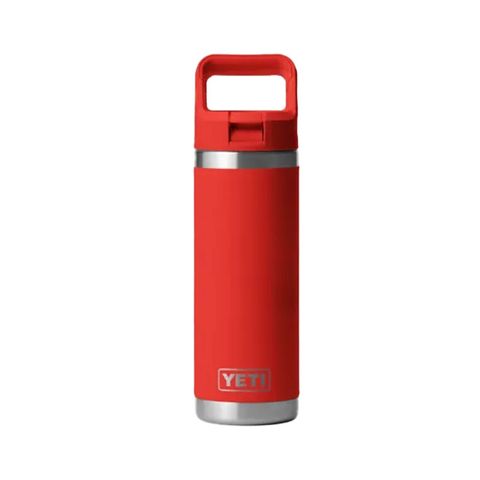 Yeti Rambler 18oz Bottle Straw Rescu Red