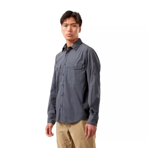 Craghoppers Men's Kiwi Long Sleeve Shirt - Ombre Blue
