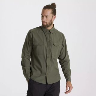 Craghoppers Kiwi Long Sleeve Shirt - Cedar