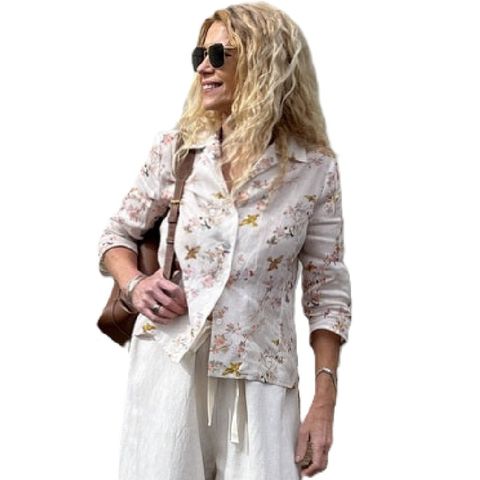 Jiva Fitted Shirt - Golden Bird