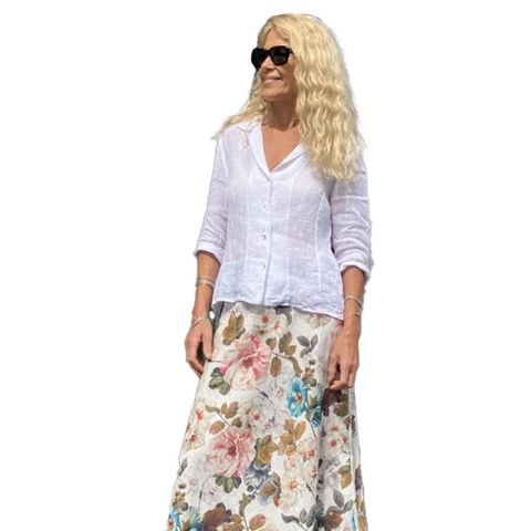 Jiva Fitted Shirt - White Gauze Linen