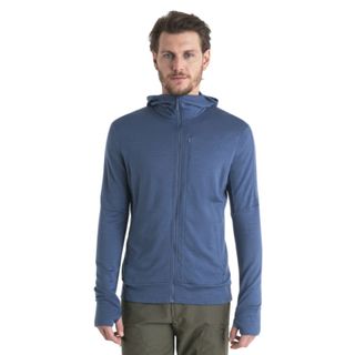 Icebreaker Men's Merino Quantum Long Sleeve Zip Hoodie - Dawn