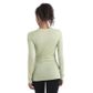 Icebreaker Women's Merino 200 Oasis Long Sleeve Crewe Thermal Top - Glazen