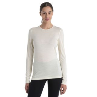 Icebreaker Women's Merino 200 Oasis Long Sleeve Crewe Thermal Top - Undyed