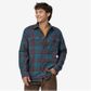 Patagonia Long Sleeved Organic Cotton Midweight Fjord Flannel Shirt - Belay Blue