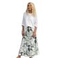 Jiva Maxi Linen Prudence Skirt- White Rose