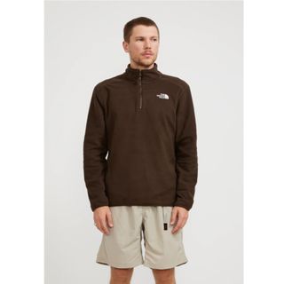 The North Face Glacier 1/4 Zip Fleece - Demitasse Brown