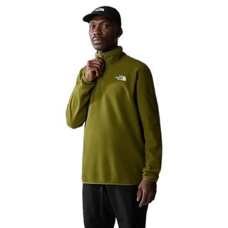 The North Face Men's Glacier 1/4 Zip Fleece - Forest Olive