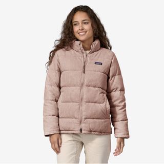 Patagonia Women's Cord Fjord Coat - Cozy Peach