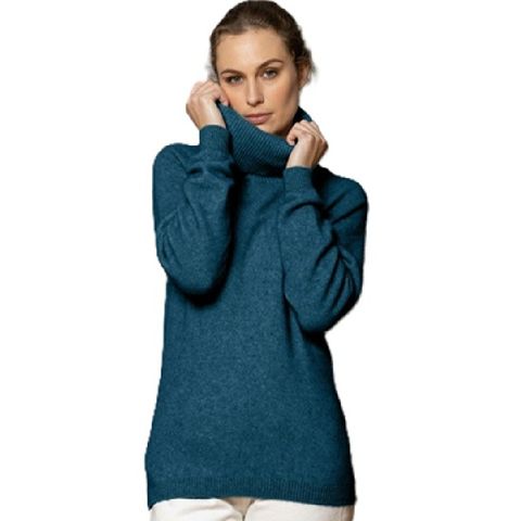 Noble Wilde Women's Polo Neck Sweater - Tui