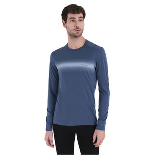 Icebreaker Men's Merino 200 Oasis Long Sleeve Crew Neck Thermal Top - Dawn