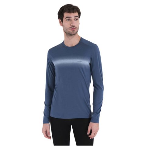 Icebreaker Men's Merino 200 Oasis Long Sleeve Crew Neck Thermal Top - Dawn