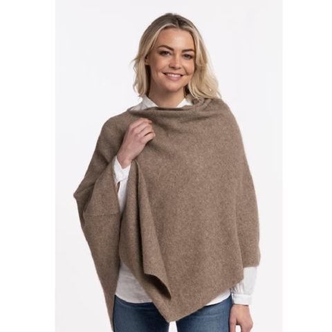 Koru Two Way Poncho Mocha