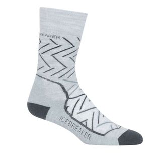 Icebreaker Women's Crew Hike - Medium Cushion - Sunrise Blizzard Heather