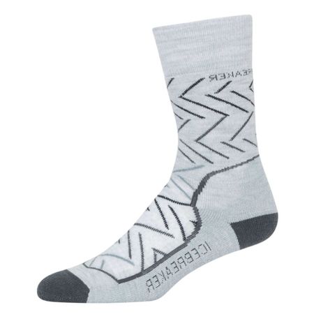 Icebreaker Women's Crew Hike - Medium Cushion - Sunrise Blizzard Heather