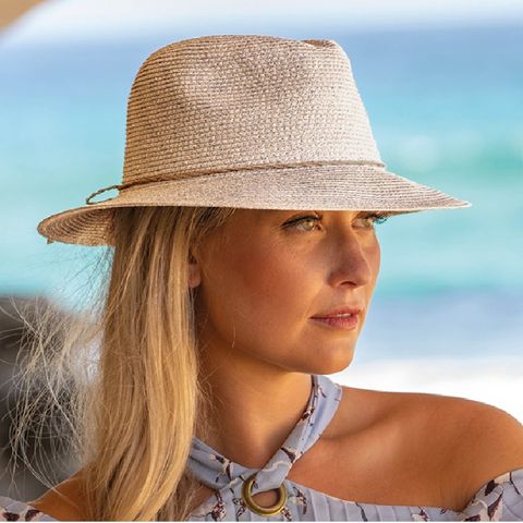 Before Dark Avoca Flexibraid Fedora - Oatmeal