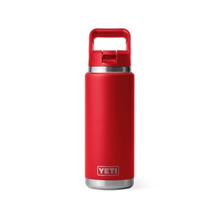 Yeti Rambler 26oz Straw Bottle - Rescue Red