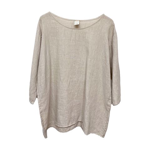 Montaigne Linen Top - Natural