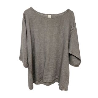 Montaigne Linen Top - Mushroom