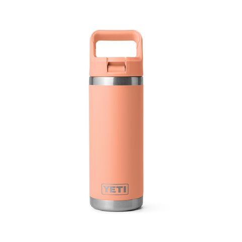 Yeti Rambler 18oz Straw Peach