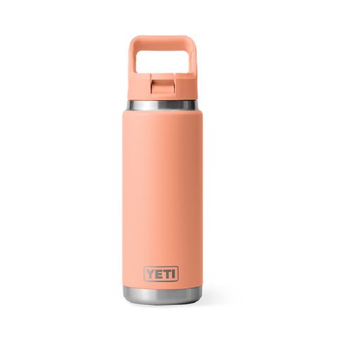 Yeti Rambler 26oz Straw Peach