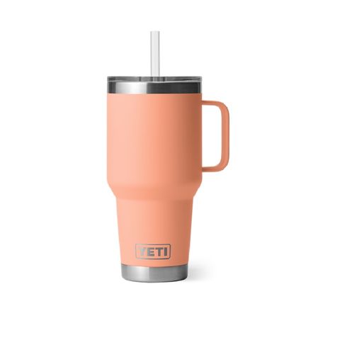 Yeti Rambler 35oz Straw Mug Peach