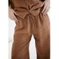 Eadie Lifestyle Fundamental Wide Linen Pant - Nutmeg