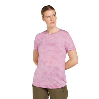 Icebreaker Women's Merino 125 Sphere Short Sleeve Cloud Dye - Deco