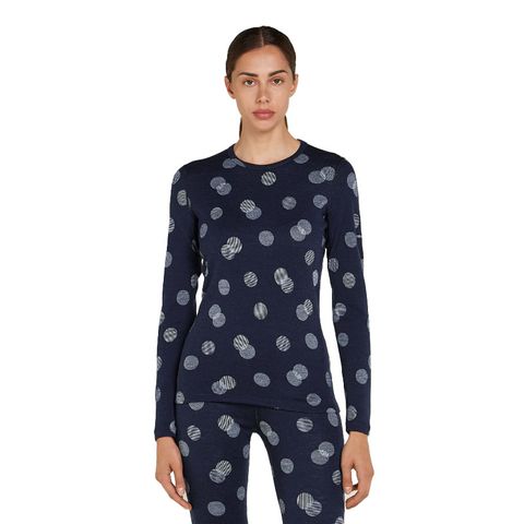 Icebreaker Women's Merino 260 Vertex Crew - Falling Flakes