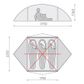 One Planet Wurley 3p Tent W/mesh Inner