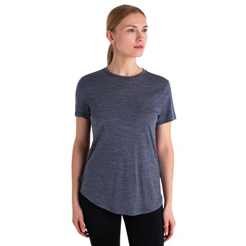 Icebreaker Women's Merino 125 Sphere Short Sleeve - Midnight Navy Heather