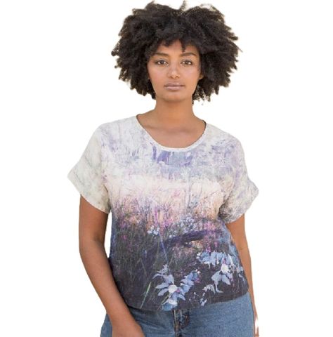 Harriet Jane Linen Shirt - Wildflower Bushland