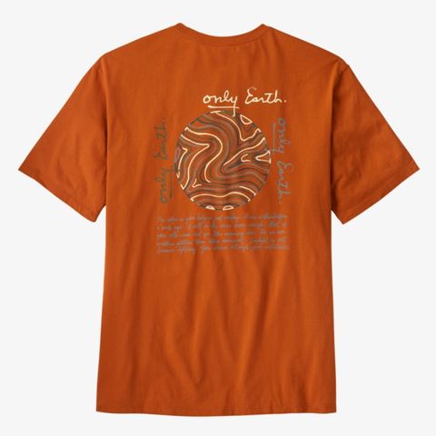 Patagonia Men's Earth Currents Organic T-shirt - Red Tail Rust