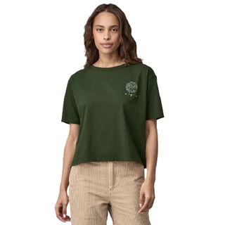 Patagonia Women's Earth Currents Easy-cut Organic T-shirt - Torry Pine Green