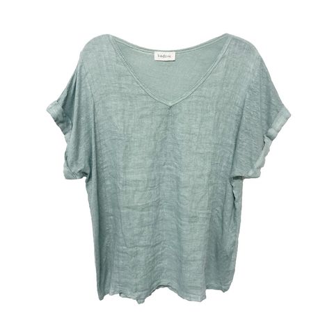 Frederic Linen Shirt Duck Egg O/s