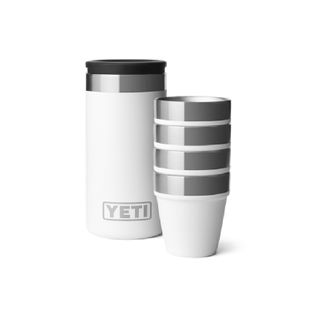 Yeti Shot Glasses With Carrying Case - White