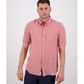 Swandri Men's Humber Short Sleeve Linen Shirt - Campfire Marle