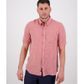 Swandri Men's Humber Short Sleeve Linen Shirt - Campfire Marle