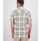 Swandri Men's Greerton Short Sleeve Shirt - Olive Grid