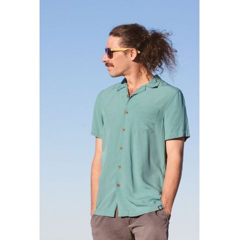 Skumi Men's Shirt - Aqua Sea