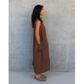 Montaigne Remy Linen Dress - Tabacco