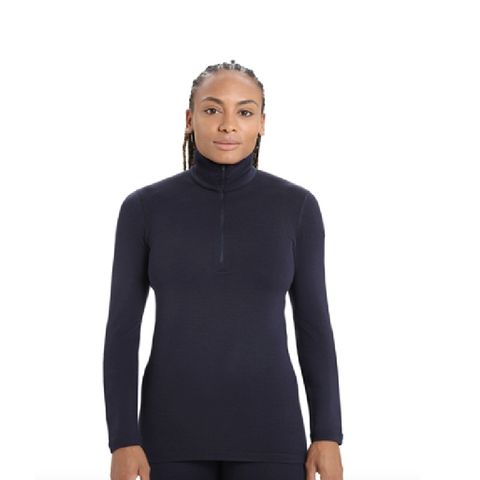 Icebreaker Women's Merino 260 Tech Half Zip - Midnight Navy