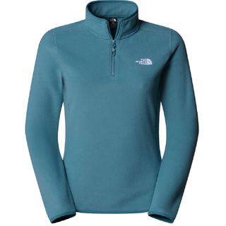 The North Face Women's 100 Glacier ¼ Zip Fleece - Stormy Blue
