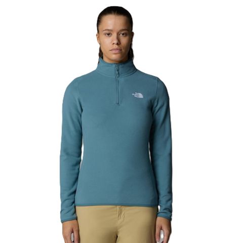 The North Face Women's 100 Glacier &frac14; Zip Fleece - Stormy Blue