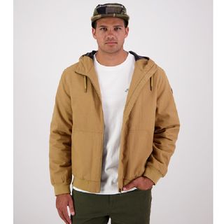 Swandri Men's Whitlow Canvas Hoodie - Cashew
