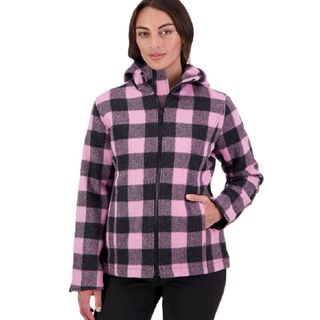 Swandri Women's Seattle Wool Hoodie - Shadow Blossom Check