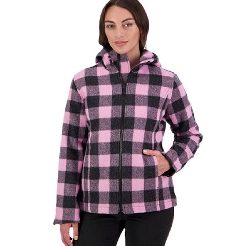 Swandri Women's Seattle Wool Hoodie - Shadow Blossom Check